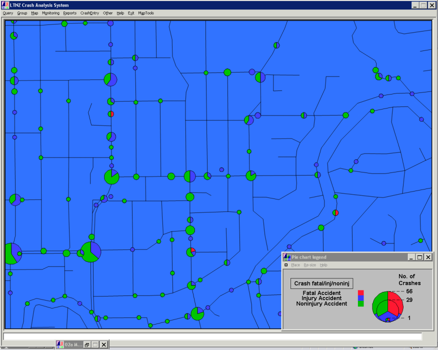 Figure 10.3 Crash location map, New Zealand- Source: New Zealand Crash Analysis System (CAS).